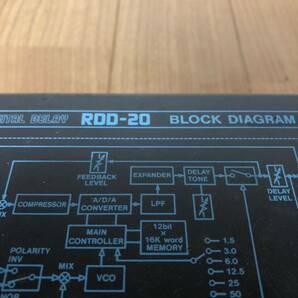 BOSS(ボス) DIGITAL DELAY デジタルディレイ BLOCK DIAGRAM ブロックダイアグラム BK RDD-20 マイクロラックシリーズ ハーフラックサイズの画像5