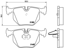 Z8 E52 EJ50 ブレーキパッド リア左右セット ブレンボ ブラックパッド P06 020 brembo BLACK PAD リアのみ ブレーキパット_画像4