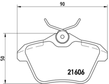 166 936 ブレーキパッド リア左右セット ブレンボ ブラックパッド P23 067 brembo BLACK PAD リアのみ ブレーキパット_画像4