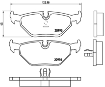 7シリーズ E32 ブレーキパッド リア左右セット ブレンボ ブラックパッド P06 011 brembo BLACK PAD リアのみ 7 Series ブレーキパット_画像4