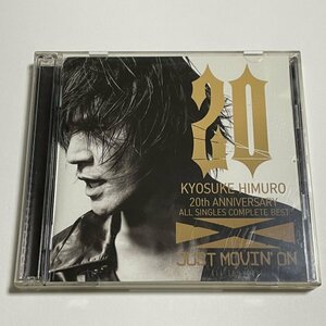 2枚組CD 氷室京介『JUST MOVIN'ON~ALL THE-S-HIT~ 20th Anniversary ALL SINGLES COMPLETE BEST』ソロ20周年記念ベスト・アルバム