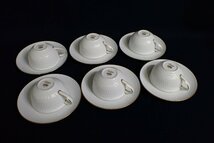 ★040332 ノリタケ NORITAKE ダイアモンドコレクション 金彩縁 カップ＆ソーサー 6客 洋食器★_画像10