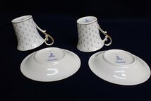 ★040835 カイザー KAISER リンダーホフ Linderhof デミタス カップ&ソーサー 2客 洋食器★_画像6