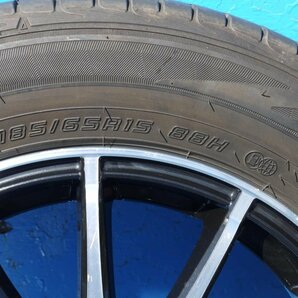 TEAD 15インチ 5.5J+50 4穴100 2021年 185/65R15 ダンロップ 4本セットの画像5