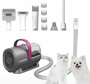 PETKIT バリカン 犬猫用 5 in 1 多機能 ペット 掃除機 ペット トリマー ブラシ