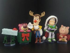 disney ディズニーキャラクターズ トイストーリー ワールドコレクタブルフィギュア クリスマストイズ CHRISTMAS TOYS 5種 用アクリル台座