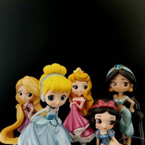 ディズニーキャラクターズ Q posket Disney Characters petit -Girls Festival- シンデレラ 白雪姫 アリエル ジャスミン 等 用台座