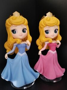 ディズニーキャラクターズ Disney Q posket Qposket オーロラ姫 Princess Aurora 全2種（ピンク ブルー） 用台座