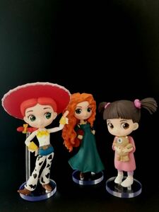 Qposket petit ディズニー Disney PIXAR Characters Q posket petit Jessie Merida Boo （ジェシー メリダ ブー ）3種 用台座