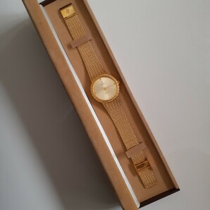 Santo Joannes セントジョイナス 2154 腕時計 昭和レトロ ゴールド色 真鍮 ジャンク アナログの画像7