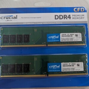 【美品】 Crucial デスクトップPC用 メモリ DDR4 PC4-19200 CL17 8GBx2 の画像1