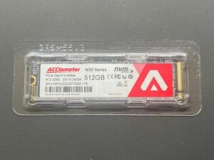 【ほぼ新品】Acclamator SSD 512GB N30 M.2 2280 PCIe NVMe 3,300MB/s 高速モデル