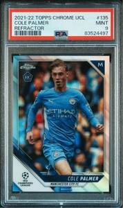 ◆PSA 9 MINT/鑑定品◆ 2021-22 Topps Chrome UEFA Champions League Refractor 【 Cole Palmer ( コール・パーマー ) 】 RC ルーキー UCL