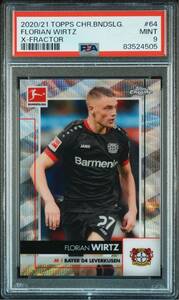 ◆PSA 9 MINT/鑑定品◆ 2020-21 Topps Chrome Bundesliga X-Fractor /250 【 Florian Wirtz ( フロリアン・ヴィルツ ) 】 RC ルーキー