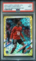 ◆PSA 9 MINT◆ 2020-21 Topps Chrome UCL Yellow Mini Diamond Refractor /299 【 Eduardo Camavinga ( エドゥアルド・カマヴィンガ ) 】 _画像1