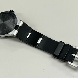 BVLGARI ブルガリ 腕時計 ALUMINIUM アルミニウム AL 32 TA ホワイト文字盤 デイト メンズ 腕時計 クオーツ QZ 不動品の画像9