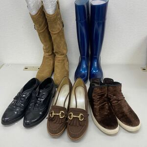 1円〜 レディース 靴 ブーツ 5点まとめ size23 レインブーツ tehen CHIC MUSE エナメルシューズ COCUE EM size35 売り切り