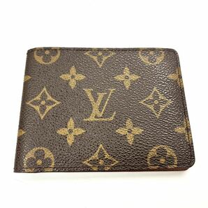 ルイヴィトン LOUIS VUITTON モノグラム ポルトフォイユ・ミュルティプル M6089 二つ折り財布 コンパクトウォレット 小銭入れの画像1