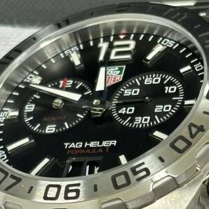 美品TAGHeuer タグホイヤー フォーミュラ1 クォーツ 腕時計 WAZ111A FIRMULA1 黒文字盤 メンズ クオーツ 付属ありの画像9