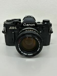 1円～ジャンク Canon キャノン AE-1 ブラックボディ レンズ CANON LENS FD 50mm 1:1.4 SSC フィルムカメラ 動作未確認