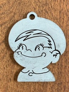 昭和レトロ 鉄製 不二家 ポコちゃん チャーム 未使用品 マスコット ストラップ ホルダー FUJIYA ペコちゃん ポコちゃん ★10円スタート★