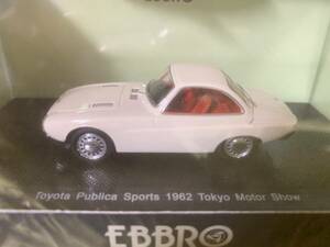 TOYOTA Publica Sports 1962 Tokyo Motor Show 1/43 EBBRO