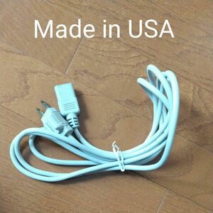 MADE IN USA アース付AC電源ケーブル 2.5m