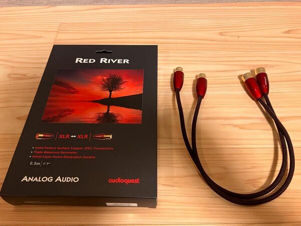 AUDIOQUEST Red River XLR 0.5m ①