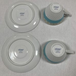 ノリタケNoritake HUMMING BLUE ティーカップ＆ソーサーセットカップ ソーサーの画像6