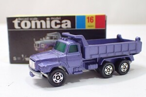 m2223 / 未使用 保管品 トミカ 日本製 No.16 ニッサン ディーゼル ダンプトラック 黒箱 TOMICA NISSAN DIESEL DUMP TRUCK 当時物 現状品