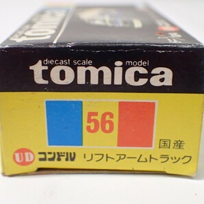 m2276/未使用 保管品 トミカ 日本製 No.56 UD コンドル リフトアームトラック 黒箱 トミー TOMICA UD Condor LIFT-ARM TRUCK 当時物 現状品の画像3