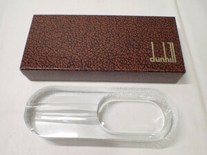 k4652 / dunhill ダンヒル シガー 灰皿 クリスタル 葉巻 喫煙 箱付 現状品