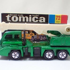 m2301 / 未使用 保管品 トミカ 日本製 No.72 UD ユニック トラッククレーン 黒箱 トミー TOMY TOMICA UNIC TRUCK CRANE 当時物 現状品の画像2