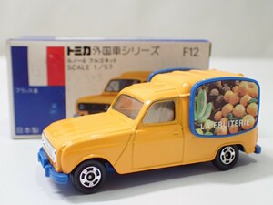 m2359 / 未使用 保管品 トミカ 日本製 F12 ルノー4 フルゴネット フランス車 青箱 外国車シリーズ トミー TOMY TOMICA 当時物 現状品