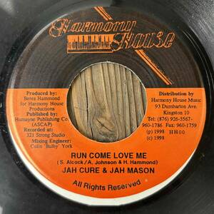 ★1998！今でも現場で耳にするBig Tune！【Jah Cure & Jah Mason - Run Come Love Me】7inch Harmony House JA