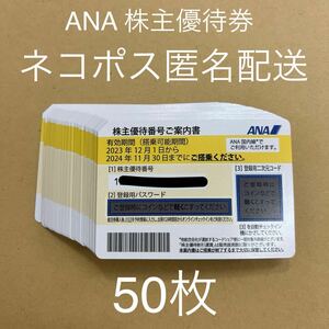 【最新】ANA株主優待　2024年11月期限　50枚セット