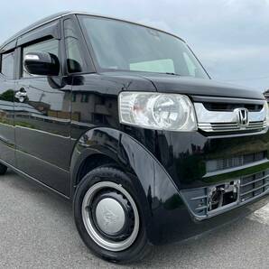 室内天井黒 かっこいい N-BOXスラッシュ 内外綺麗！ 車検付 修復無 Gathersナビ 地デジ DVD Bluetooth Ｂカメラ レーダーブレーキの画像1