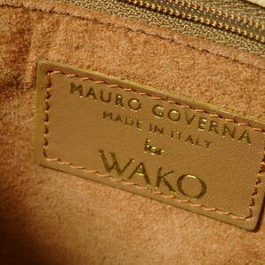 ＜本物 美品 MAURO GOVERNA for WAKO 銀座和光 ハンドバッグ マウロ ゴヴェルナ オーストリッチ Made in Italy ＞7.17.8 ☆定形外710円☆の画像8