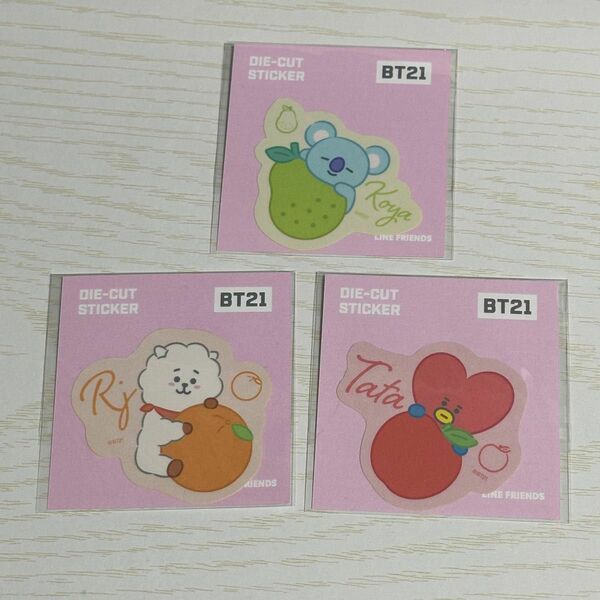 BT21 DIE-CUT STICKER RJ TATA KOYA ステッカー