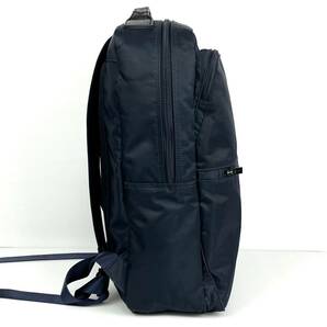 １円～【美品】PORTER TIME ポーター タイム デイパック リュック 12L スクエア 自立 ナイロン ネイビー メンズ ビジネス A4/PC収納可 通勤の画像5