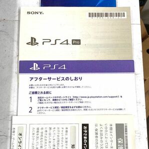 SONY PlayStation 4 CUH-7100B PS 4Pro プレステ4 本体 箱 セット 1TB ブラック 通電確認済 おまけ『DETROIT』fah 5A011の画像9
