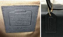 COACH コーチ オールドコーチ 4414 ショルダーバッグ ターンロック ヴィンテージ イタリア製 レザー ブラック レディース 鞄 fah 3S255/10_画像7