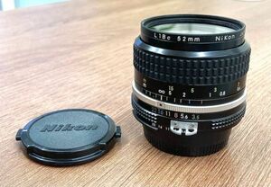 Nikon NIKKOR 28mm f3.5 マニアルフォーカス 一眼レフカメラ用交換レンズ 広角レンズ fah 3H304A