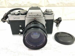 Minolta ミノルタ XE 一眼レフ フィルムカメラ+MC W.ROKKOR-HG 1:2.8 f=35mmレンズ シャッターOK fah 3A841