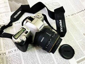 PENTAX ペンタックス MZ-50 一眼レフフィルムカメラ SIGMA シグマ 50mm 1:2.8 MACRO レンズ 動作未確認 fah 2B011