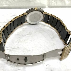 RADO ラドー ダイアスター 129.0300.3 クオーツ 動作品 ハイテックセラミック メンズ 腕時計 fah 4H315Sの画像4