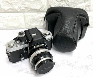 Nikon ニコン F2 フォトミック 一眼レフ フィルムカメラ NIKKOR-S Auto 1:1.4 f=50mm シャッターOK ケース付 fah 4S257