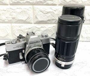 minolta ミノルタ SRT101 一眼レフフィルムカメラ MC ROKKOR-PF 1:1.4 f=58mm MC TELE ROKKOR-PE 1:4.5 f=200mm レンズ fah 3S221