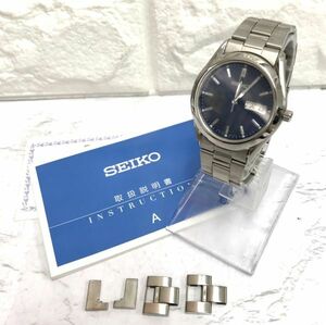 SEIKO セイコー 7N43-9060 メンズ 腕時計 クォーツ 電池交換済 稼働品 コマ、取扱説明書付 fah 4J011S