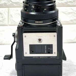 ZENZA BRONICA ゼンザブロニカ ETR 中判 フィルムカメラ+ZENZANON MC f=75mm 1:2.8レンズ 他備品 動作未確認 fah 4A877の画像8